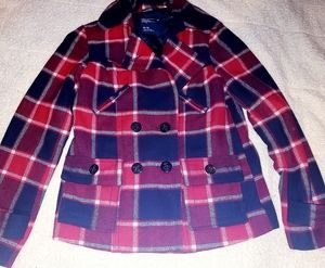 American eagle wool mix peacoat m
